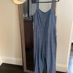 Old Navy pants romper - size L. Cotton denim.